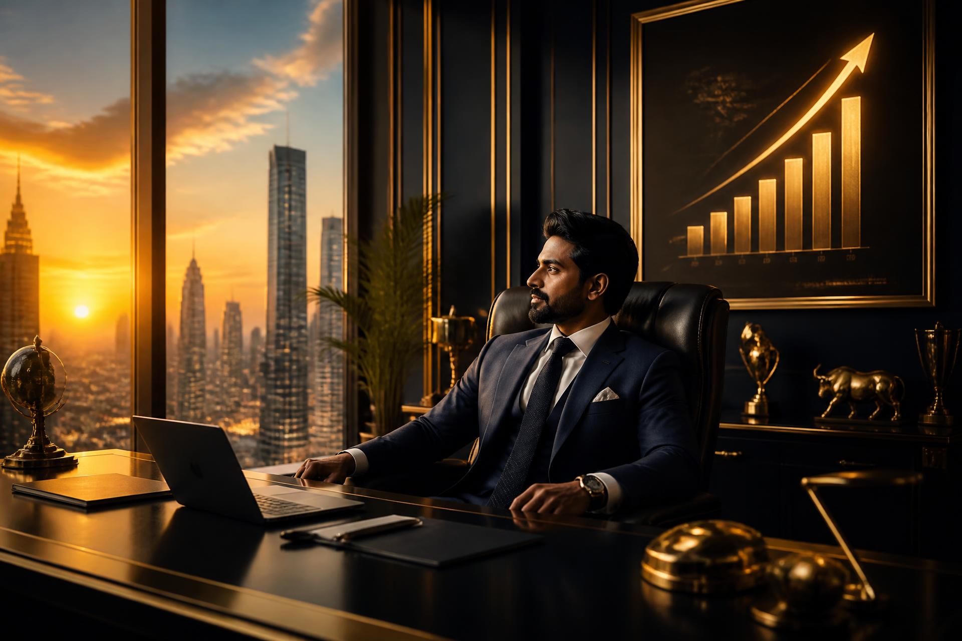 Financial success — a digital insurance leader at work